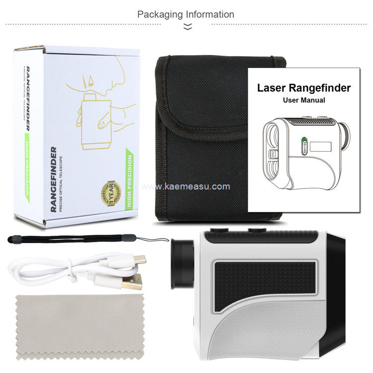 kaemeasu USB 충전 골프 원격 측정기 고정도 광망원경 LCD 디스플레이 레이저 원격 측정기 F1000