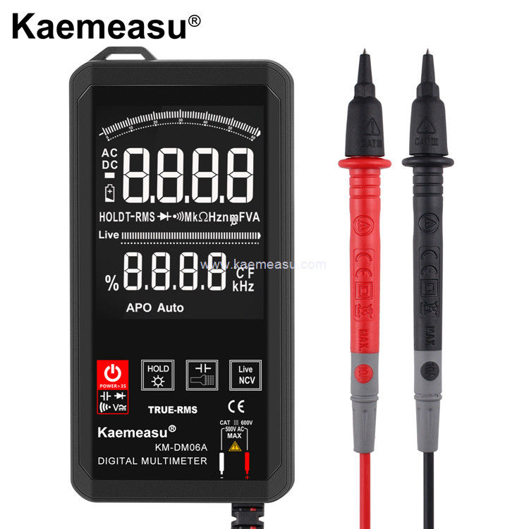 Kaemeasu EBTN 디스플레이 터치 스크린 디지털 멀티미터 6000 카운트 멀티미터 전압 감지기