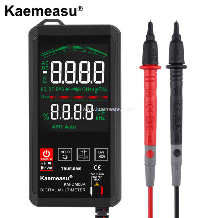 Kaemeasu 06C 컬러 디스플레이 멀티미터 검사기 전기사 스마트 볼트미터 멀티미터 디지털