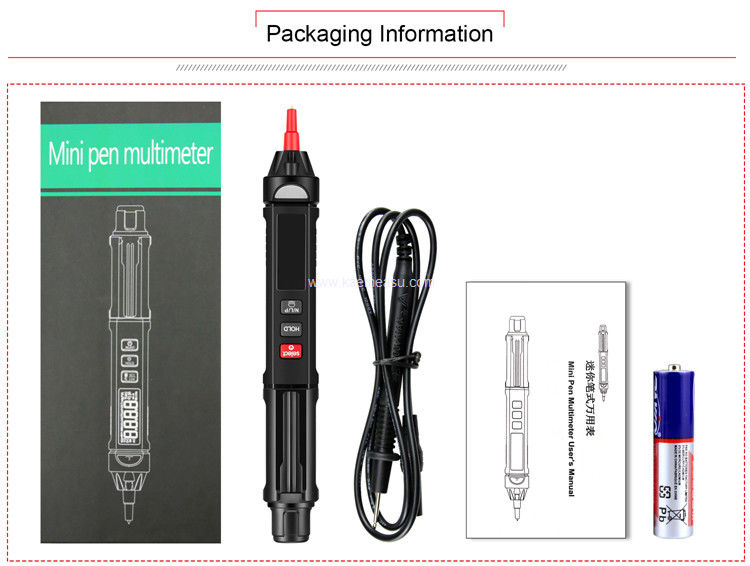 Kaemeasu 07A LCD 디스플레이 멀티미터 펜 타입 전압 검사