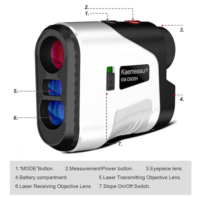 원자력 Range Finder 기울기 범위 거리 미터 망원경 여러 모드 사냥용 Rangefinder 레이저 골프 레이저 Rangefinder