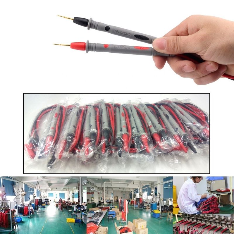 공장 디지털 멀티미터 펜 탐사 시험 케이블 납 1000v 20a 케이블 검사 납 탐사 와이어 펜
