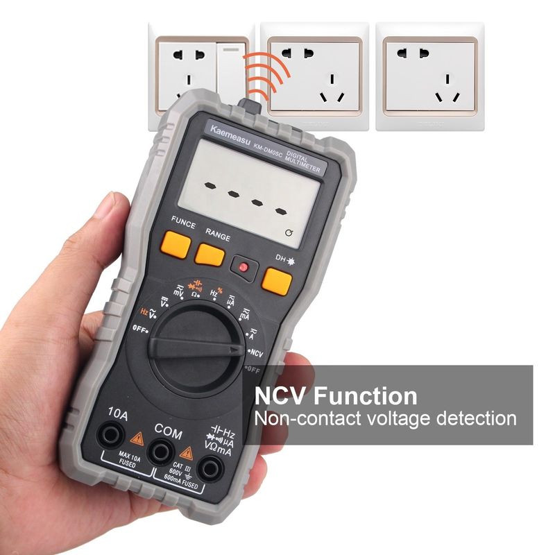 다기능 포켓 디지털 멀티미터 전기사 유니버설 미터 고정도 DC/AC NCV True RMS 멀티미터 검사기