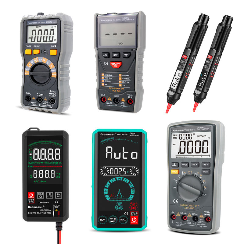고 정밀성 반 화상 1000V 디지털 멀티미터 LCD 화면 볼트미터 True RMS 기능 온도 탐사기와 멀티미터