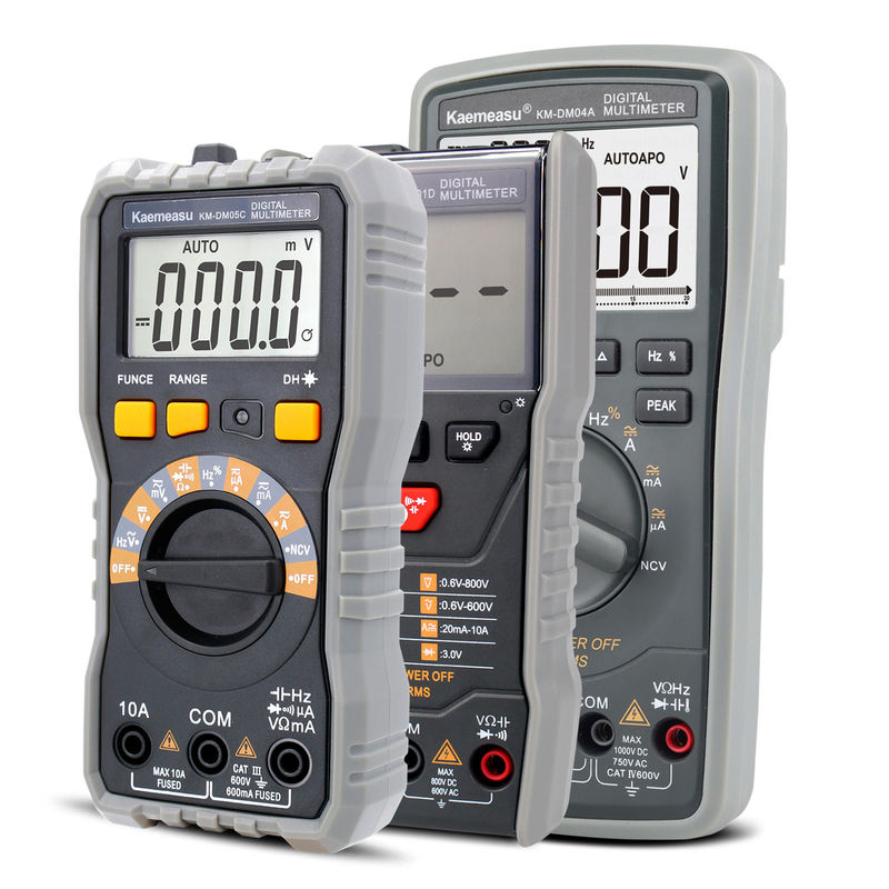 고 정밀성 반 화상 1000V 디지털 멀티미터 LCD 화면 볼트미터 True RMS 기능 온도 탐사기와 멀티미터