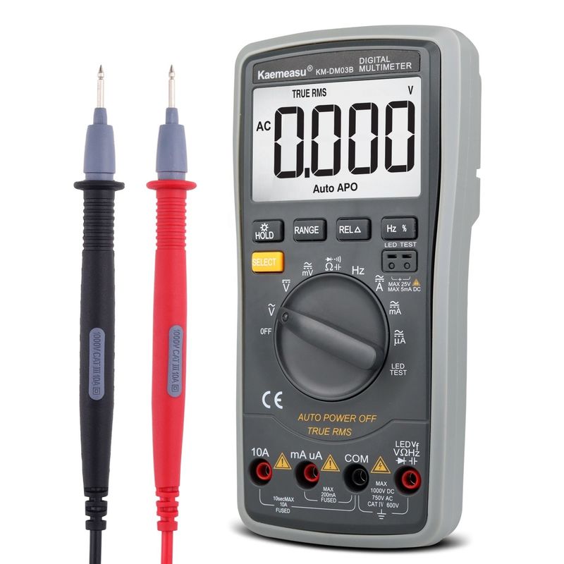 뜨거운 판매 산업용 전자 멀티미터 고 정밀 6000 카운트 1000v AC DC 디지털 멀티미터