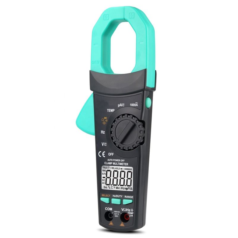 ABS 전기 부품 300g 디지털 AC DC 클램프 미터 자동 범위 멀티미터 True Rms Ncv Ammeter