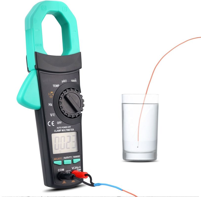 ABS 전기 부품 300g 디지털 AC DC 클램프 미터 자동 범위 멀티미터 True Rms Ncv Ammeter