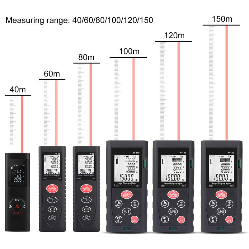 40m 100m OEM ODM 미니 휴대용 디지털 원격 측정기 적외선 레이저 거리 측정기 전기 레이저 원격 측정기