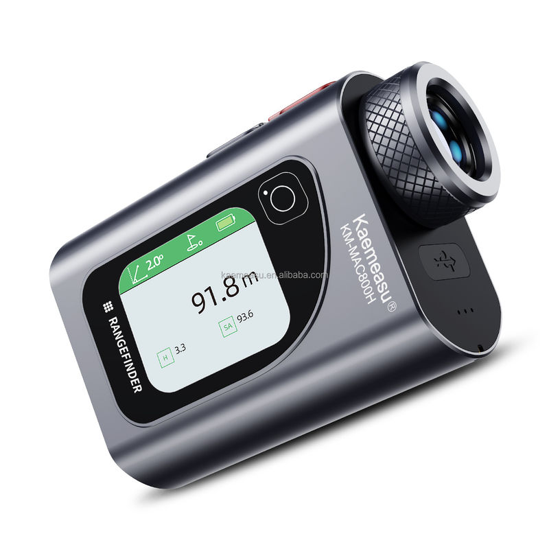 가볍고 내구성이 좋은 600m 회색 골프 거리 측정기 야외 스포츠용 223g 95*63*38mm