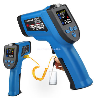 Kaemeasu 550°C 컬러 디스플레이 K 타입 열쌍을 가진 터치 없는 온도 측정기